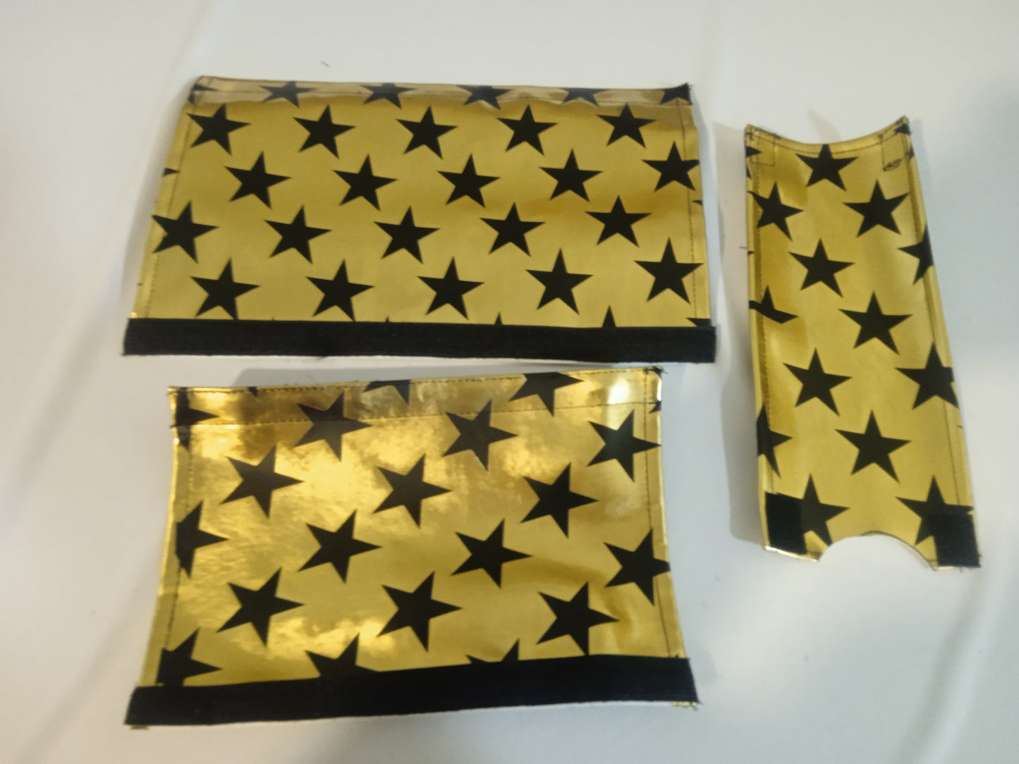 Gold And Star Chromed BMX padsets, BMX gold Padsets Trick Star