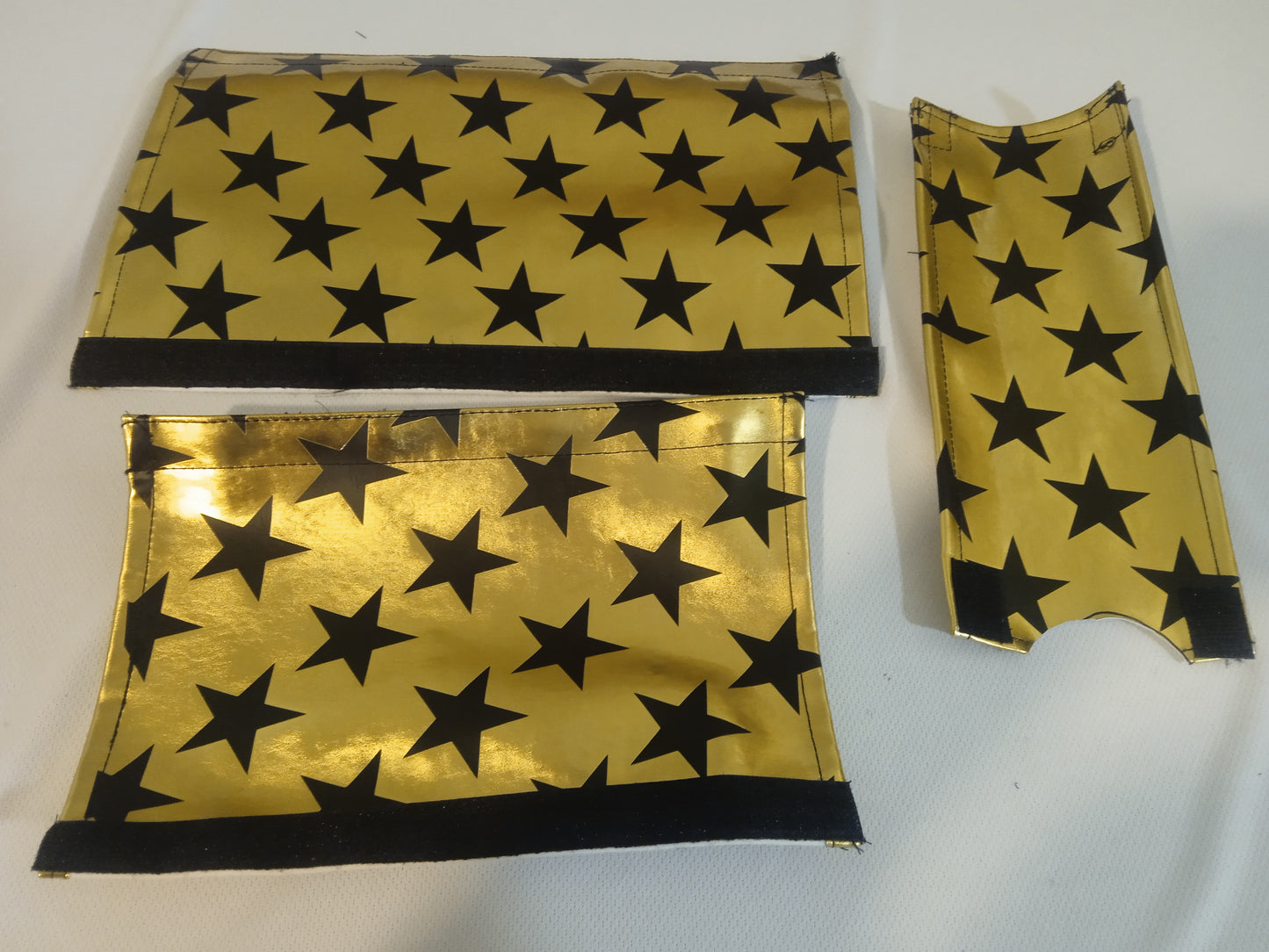 Gold And Star Chromed BMX padsets, BMX gold Padsets Trick Star