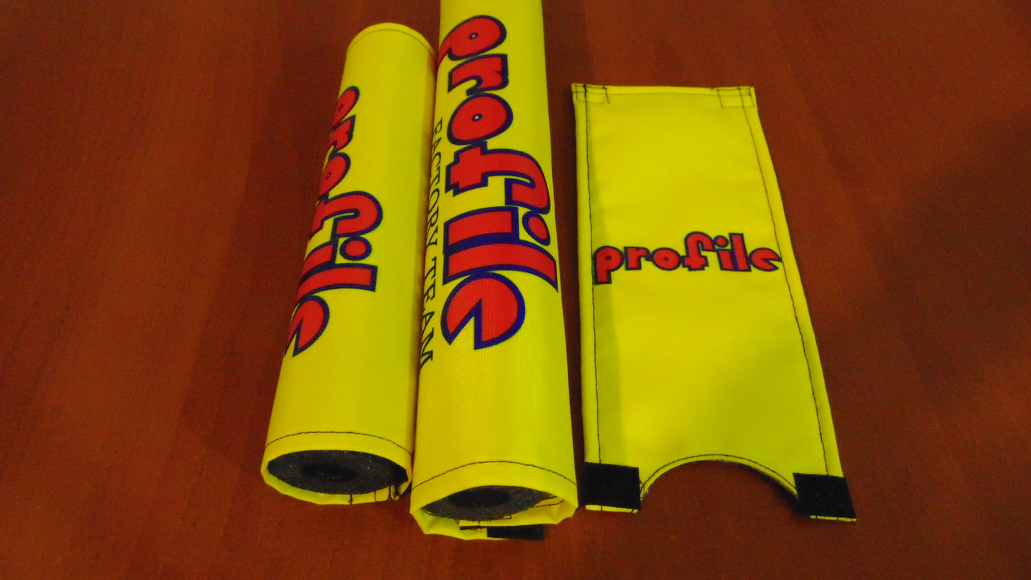 Profile BMX Padsets, Yellow Profile BMX Crashpads