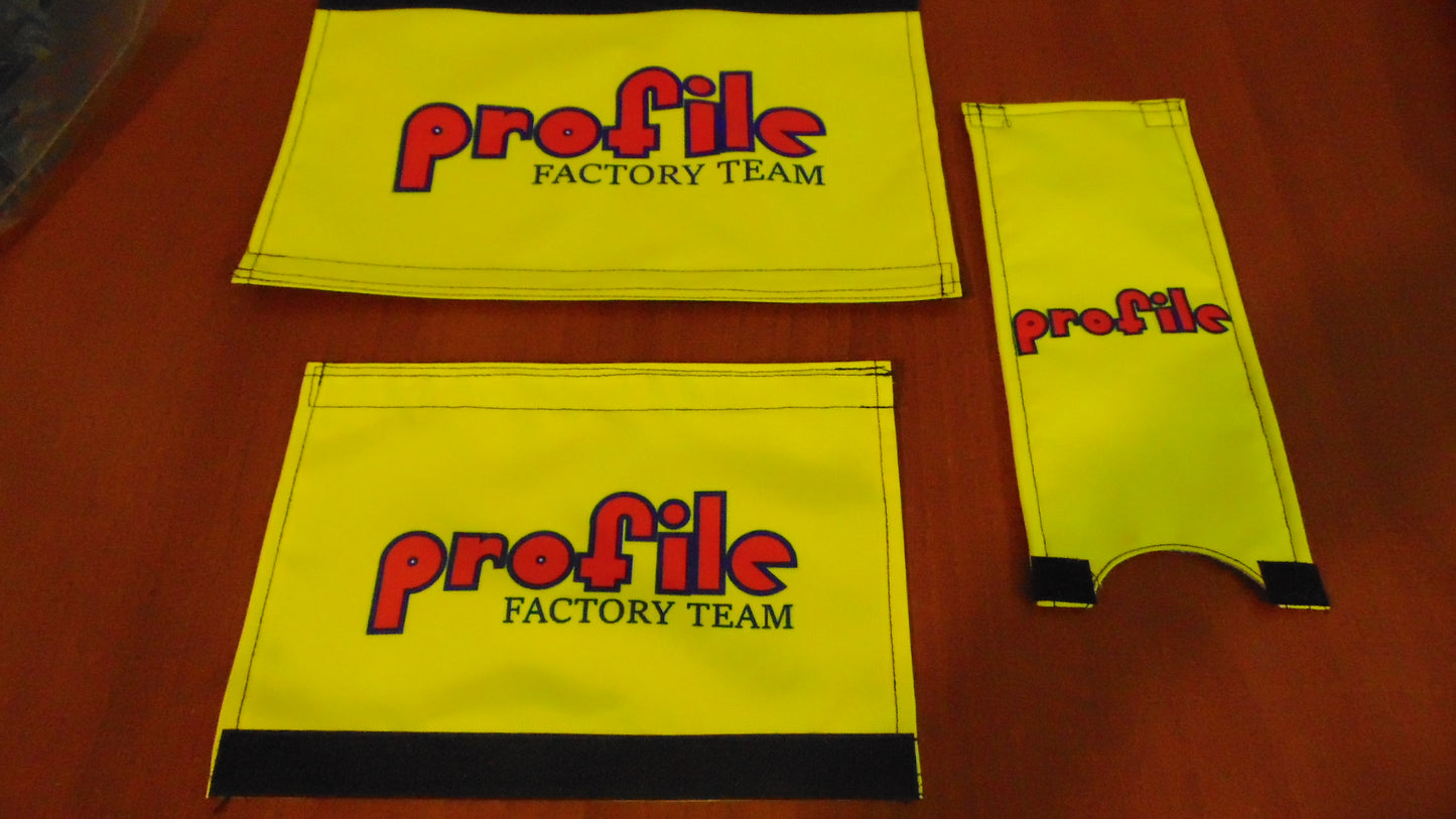 Profile BMX Padsets, Yellow Profile BMX Crashpads