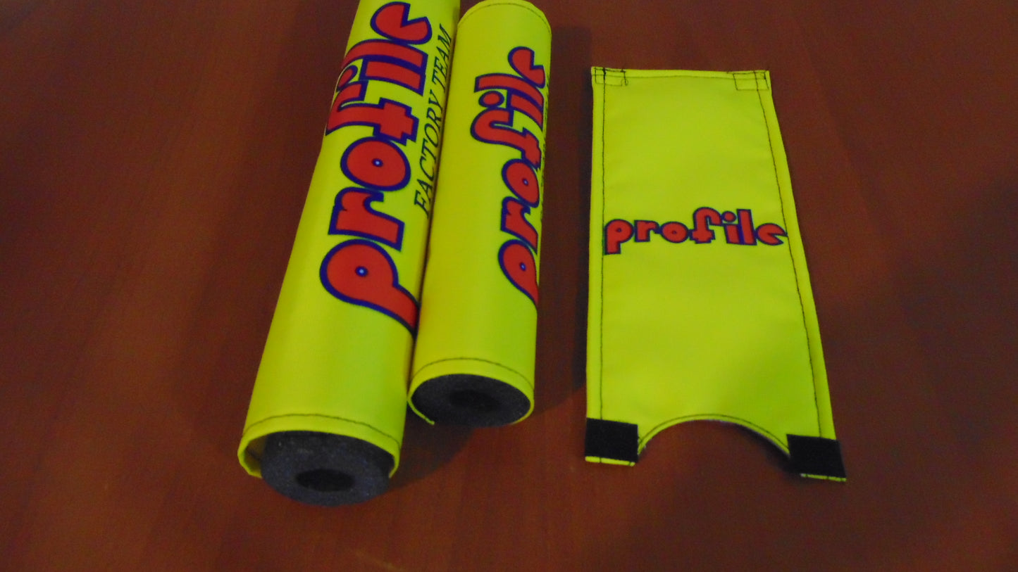 Profile BMX Padsets, Yellow Profile BMX Crashpads