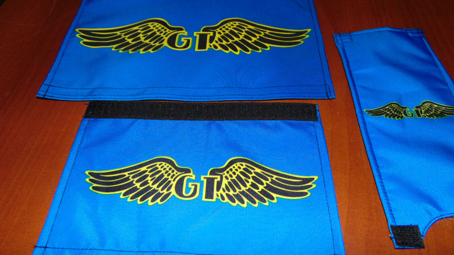 GT BMX Padsets, Blue GT Wings Padsets, Ols School Pad Set