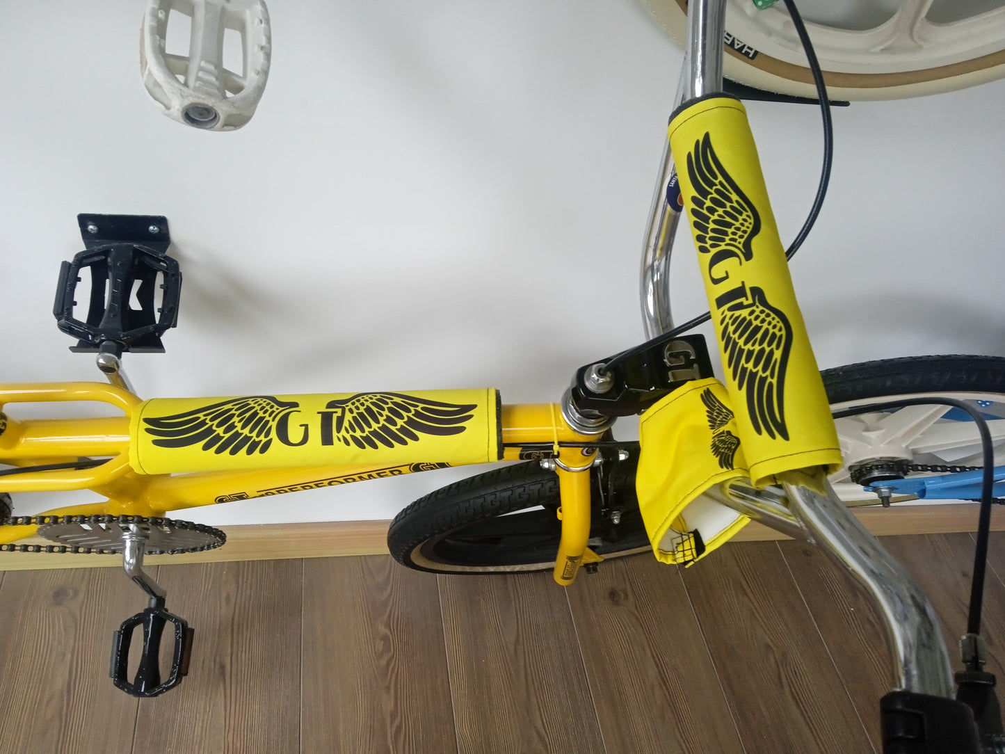 GT BMX Padsets, Yellow GT Wings Padsets, Ols School Pad Set