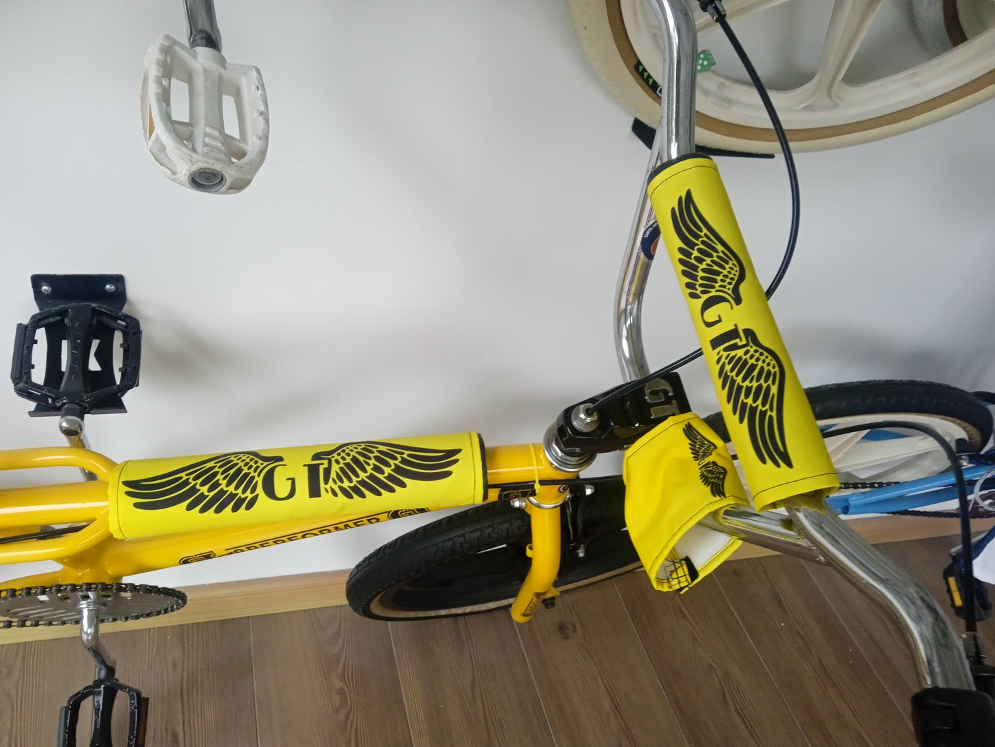 GT BMX Padsets, Yellow GT Wings Padsets, Ols School Pad Set