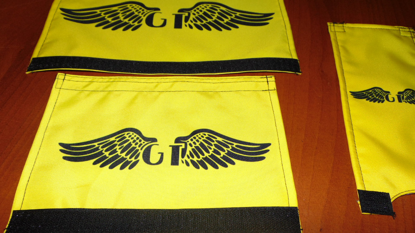 GT BMX Padsets, Yellow GT Wings Padsets, Ols School Pad Set