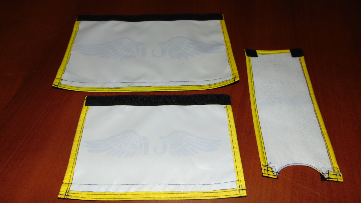GT BMX Padsets, Yellow GT Wings Padsets, Ols School Pad Set