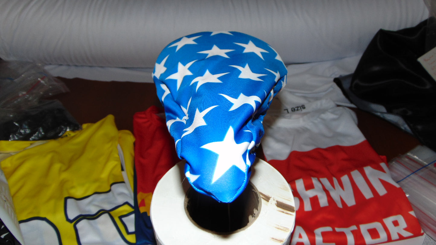 BMX Bicycle Seat Cover Vintage Style Bike Saddle Cover Old School Star Trick Star Blue
