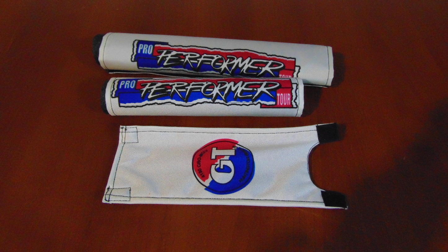 Performer White Padset, Pro performer 1987 White BMX Padset