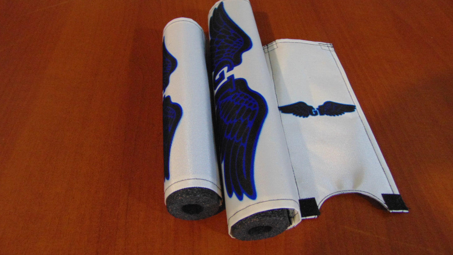 GT BMX Padsets, White GT Wings Padsets, Ols School Pad Set