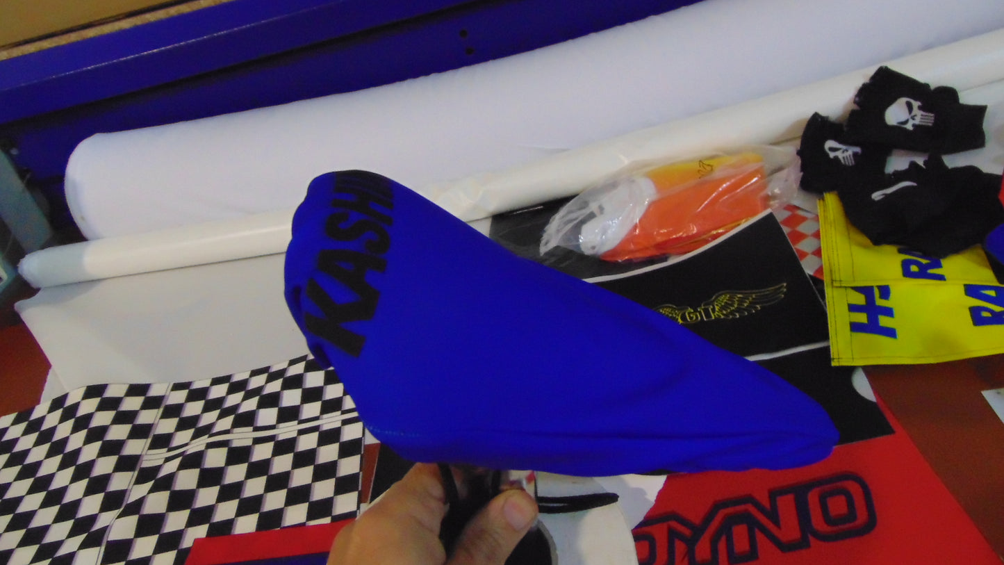 BMX Bicycle Seat Cover Vintage Style Bike Saddle Cover Old School Max Blue