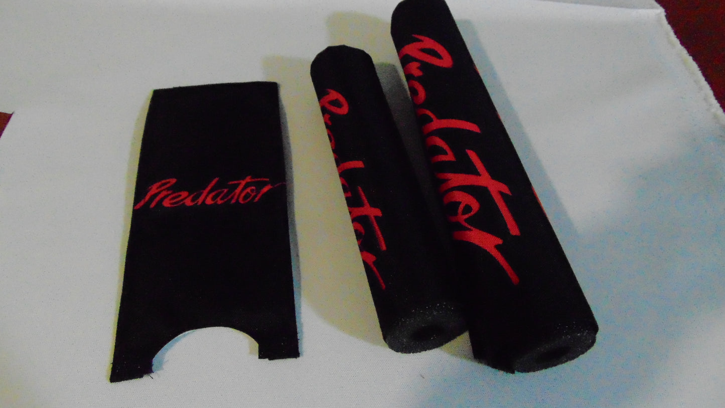 Predator BMX Padset, BMX bike Padsets Black and Red Predator